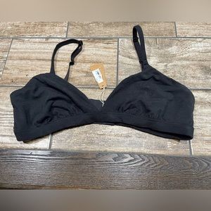 SKIMS NWT Fits Everybody Triangle Bralette Black Size 2X